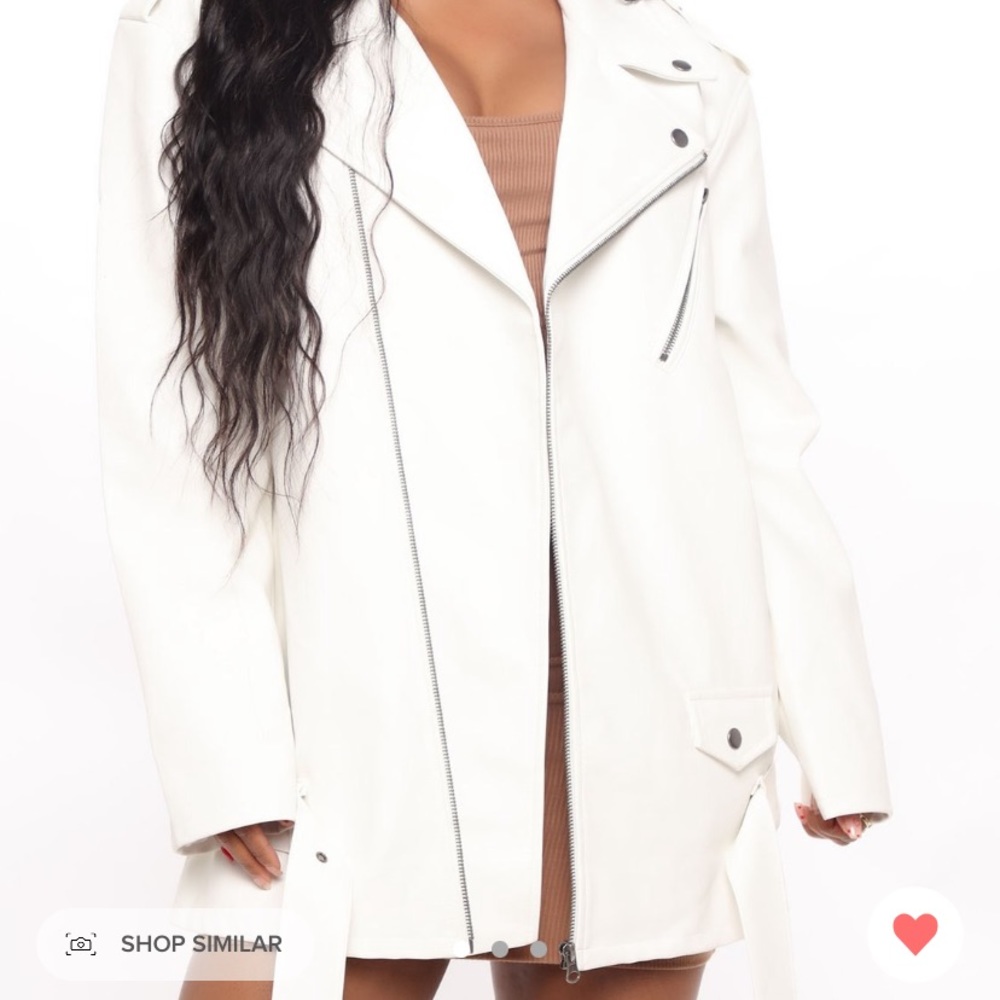 Something about you faux leather motor Jacket